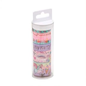 Fita Adesiva Washi Tape Shine Unicórnio C/6 Unidades - Brw
