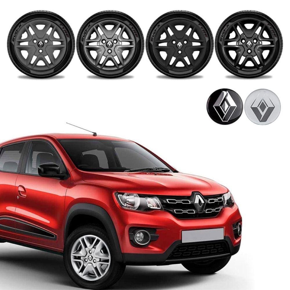 Jogo calota Renault Kwid Zen Intense 17 18 19 20 Aro 14