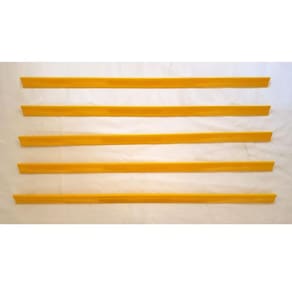 Porta Etiqueta Bandeja Gondola Lx 92 Cm Amarelo Kit Com 10