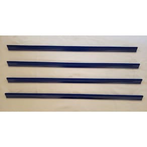 Porta Etiqueta Bandeja Gondola Lx 92 Cm Azul Kit Com 30