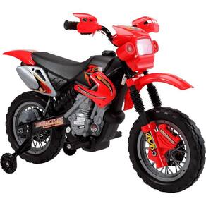 Moto Elétrica Infantil Super Moto Motocross Barata - Rosa