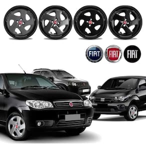 Jogo calota Fiat Palio Fire Uno Mobi 17 18 20 22 23 Aro 14