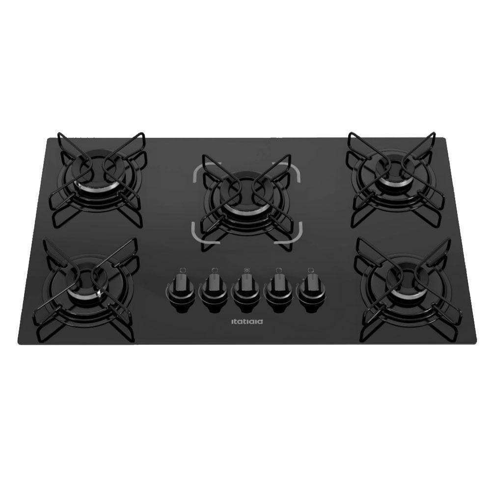 Cooktop Essencial 5 Bocas Acendimento Superautomático Itatiaia Preto