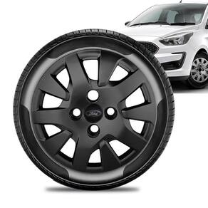 Calota Ford Ka aro 14 2019 a 20 Preta Brilhante Emb Preto