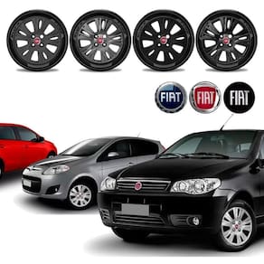 Jogo calota Fiat Palio Essence Fire Attractive 2014 Aro 13