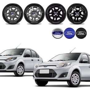 Jogo calota Ford Fiesta Hatch Sedan 2010 a 2014 Aro 14
