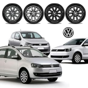 Jogo calota Vw SpaceFox Fox Polo 2012 2013 2014 Aro 15