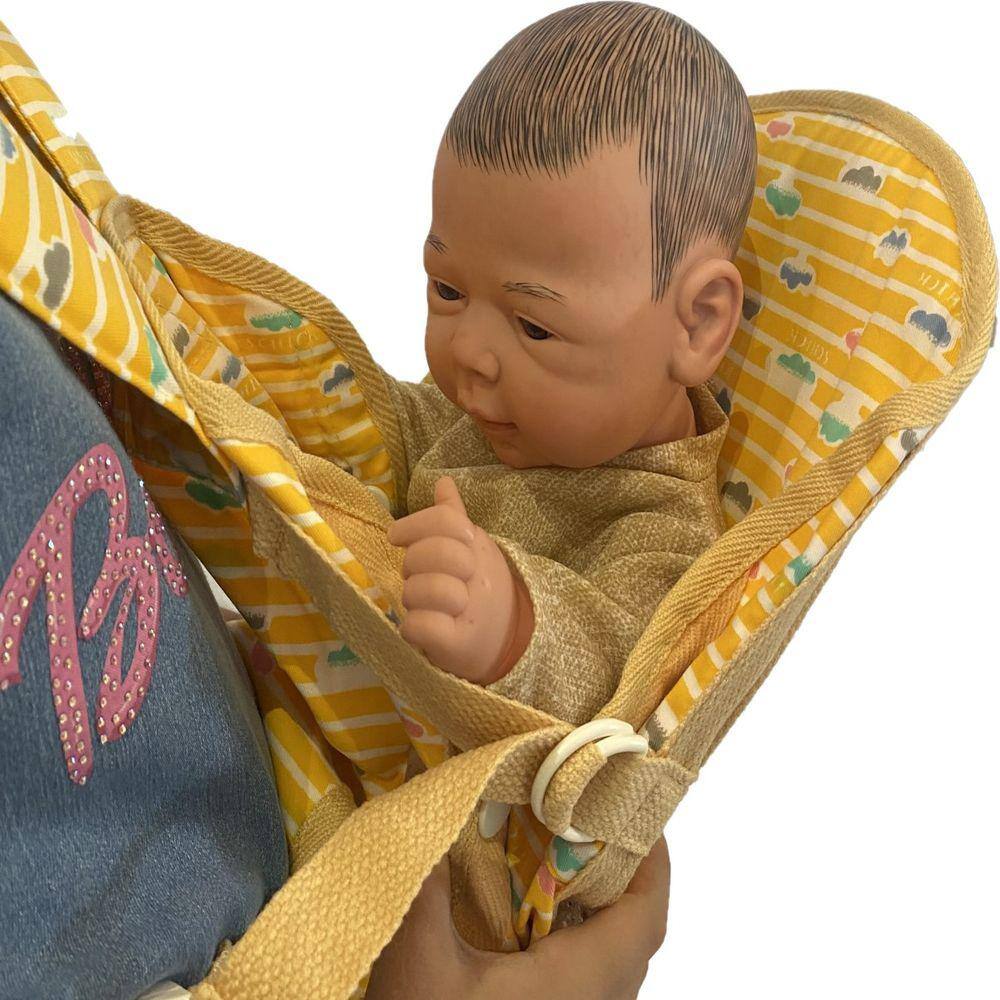 Bebe reborn menino com bolsa extra