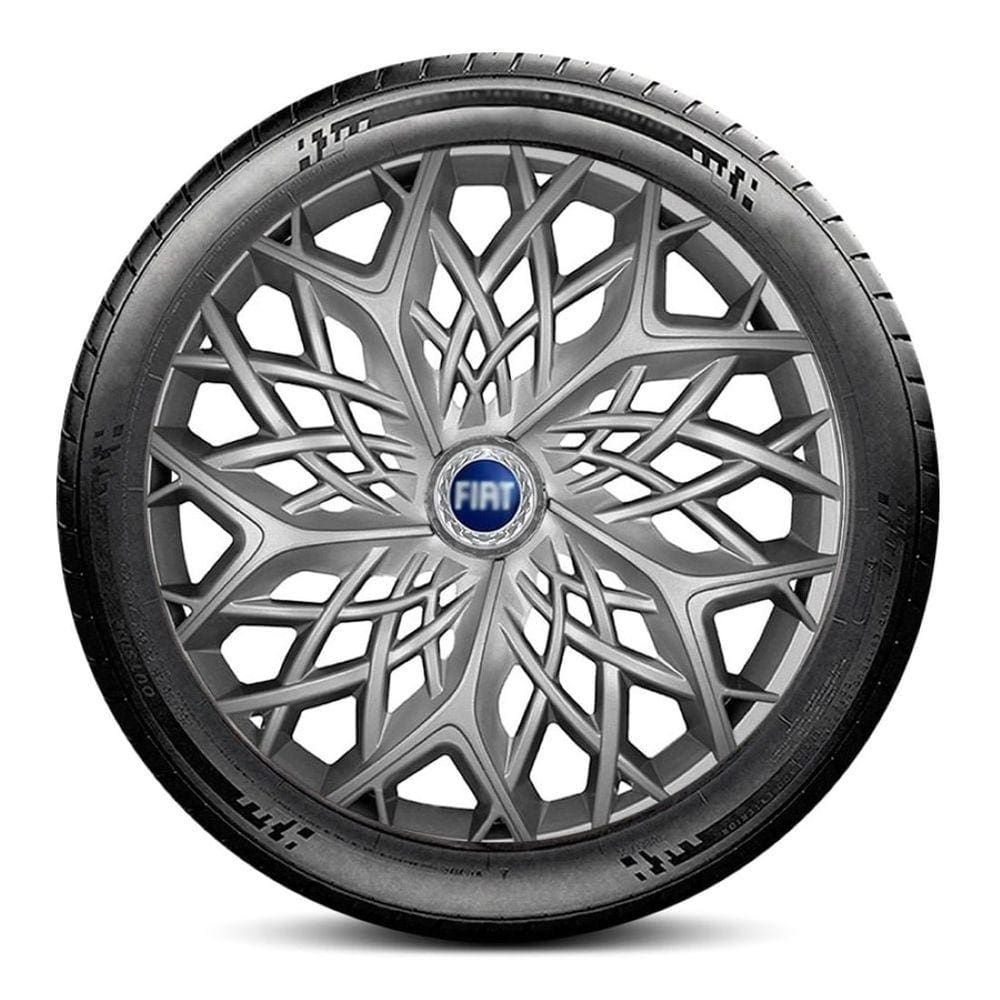 Calota LC155 Fiat Aro 14 Prata Moove Escolha o carro