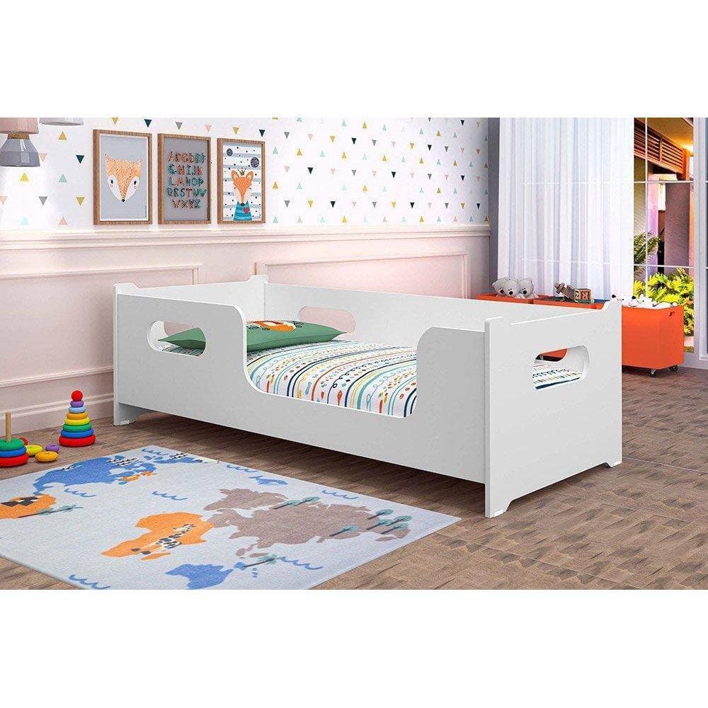 Cama Infantil Encanto Branca com Colchão Gabrielli