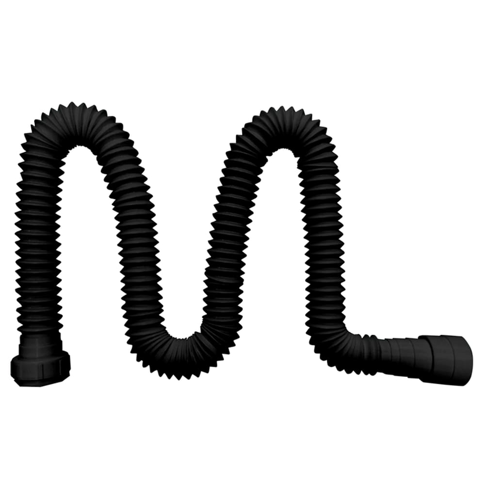 Sifão Sanfonado Multiuso Lavatório/Pia/Tanque 1,40m Preto