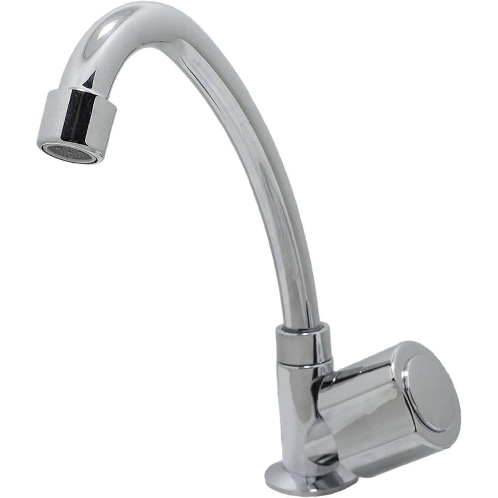 Torneira de Mesa Bica Média para Cozinha Cromada C4 1169 Bognar Metais