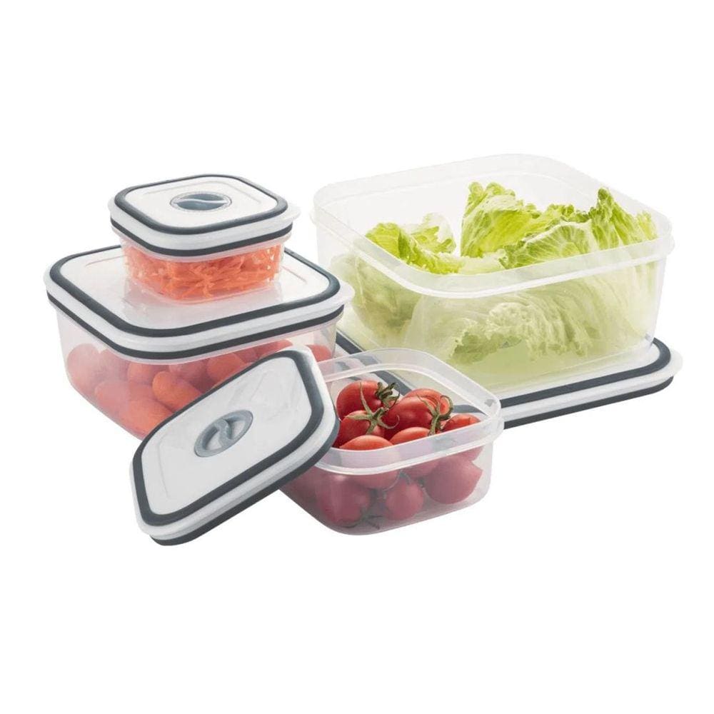 Kit 4 Potes Herméticos de Plástico Electrolux
