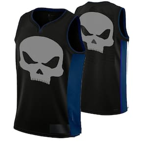 Regata Dry Fit - Skullnation (Preto/Azul M)