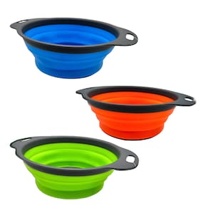 Conjunto de Escorredor de Alimentos Multiuso Dobrável com 4 Unidades: Versatilidade e Praticidade na Cozinha!