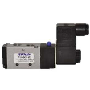 Válvula 5 Vias Fluir 1/4 com Válvula Solenóide Fluir 12v Elétrica
