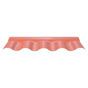 Cumeeira PVC Afort Colonial Central Articulada Cerâmica Terracota 88cm