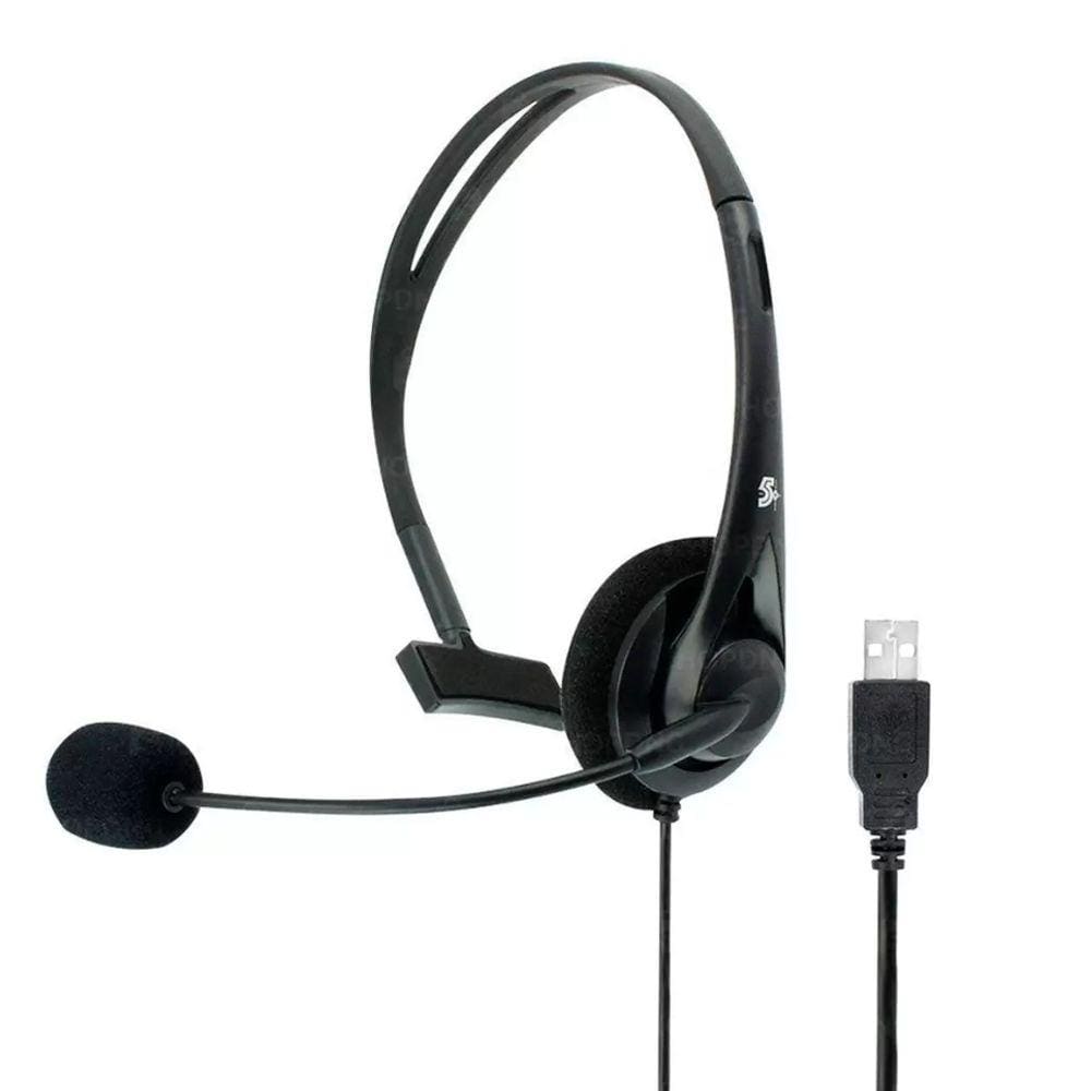 Headset Office 5+ 015-0101 para Telefone e Computador USB