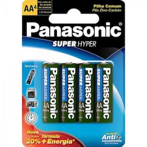 Pilha AA UM3SH Cartela Panasonic
