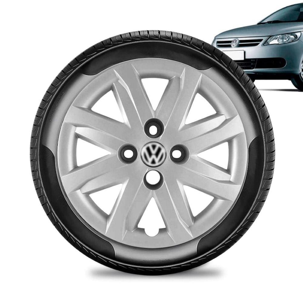 Calota Volkswagen Gol G5 e G6 aro 14 2013 2014 2015 prata