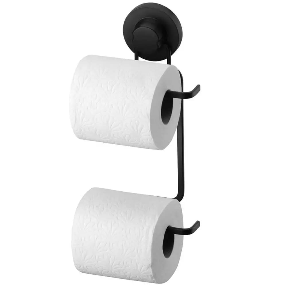 Papeleira Dupla com Ventosa Porta Papel Higiênico Schmitt