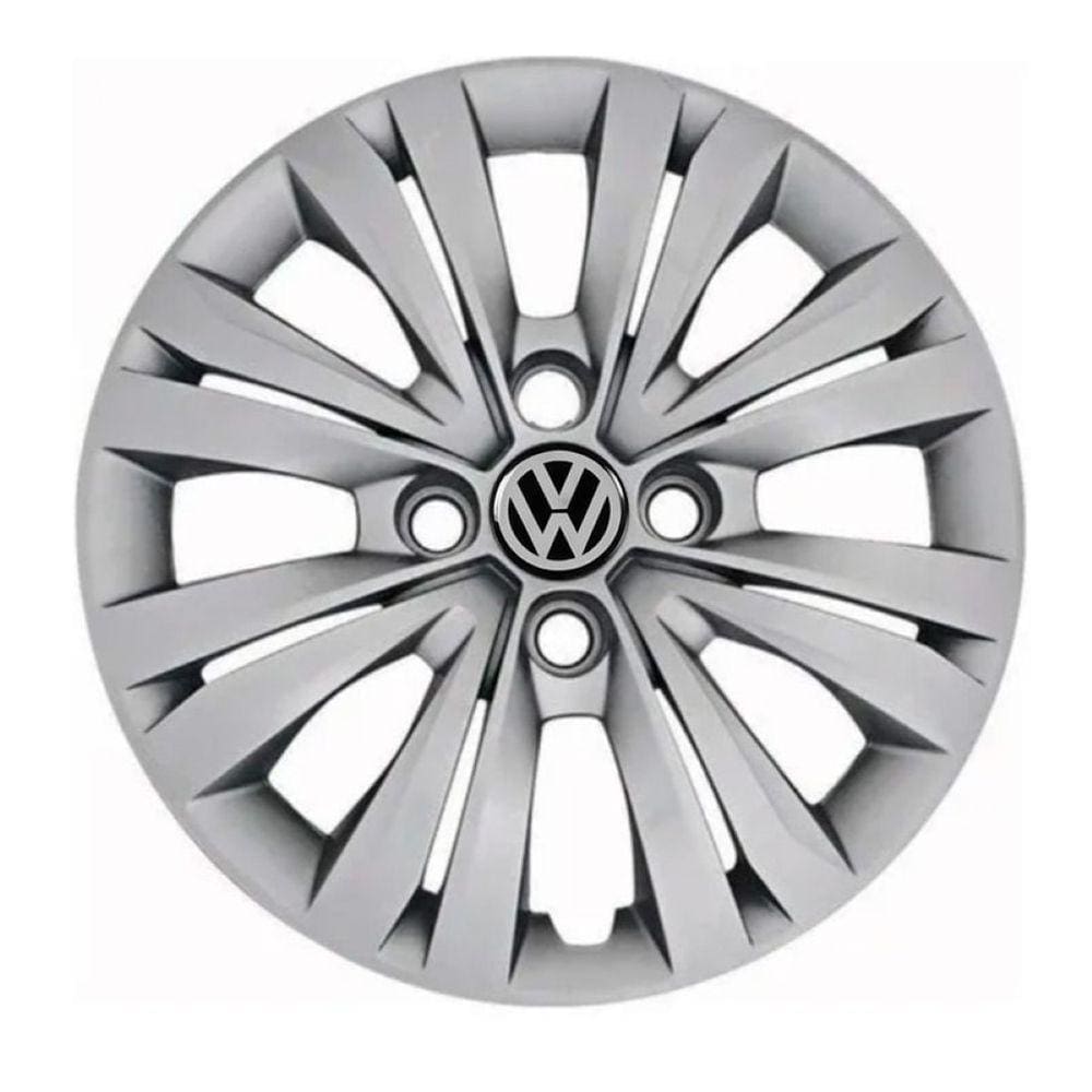 Jogo Calota Vw Gol G3 G4 G5 G6 G7 Aro 14 + Emblema Resinado