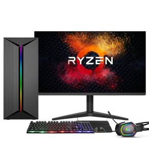 Pc Gamer Ryzen 5 5600g, 16gb, Ssd 480gb, Monitor, Kit Gamer 