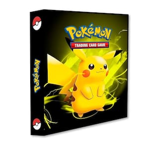 Álbum Pasta Fichário Pokemon Pikachu Raio de Trovão Reforçado Capa Dura Para Colecionar Cards Cartas