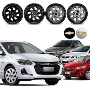 Jogo calota Chevrolet Onix Prisma Celta Corsa Classic Aro 13