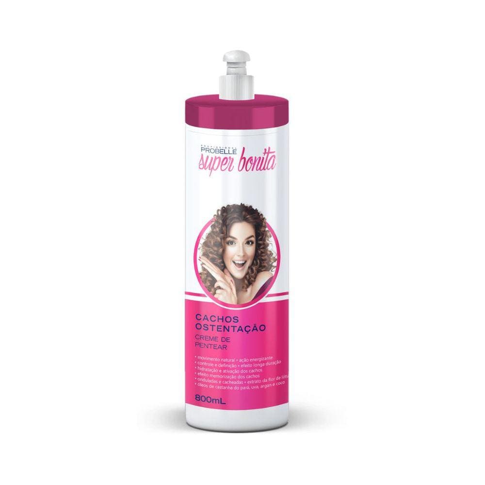 Creme Para Pentear Probelle Super Bonita 800 Ml Cachos Ostentacao