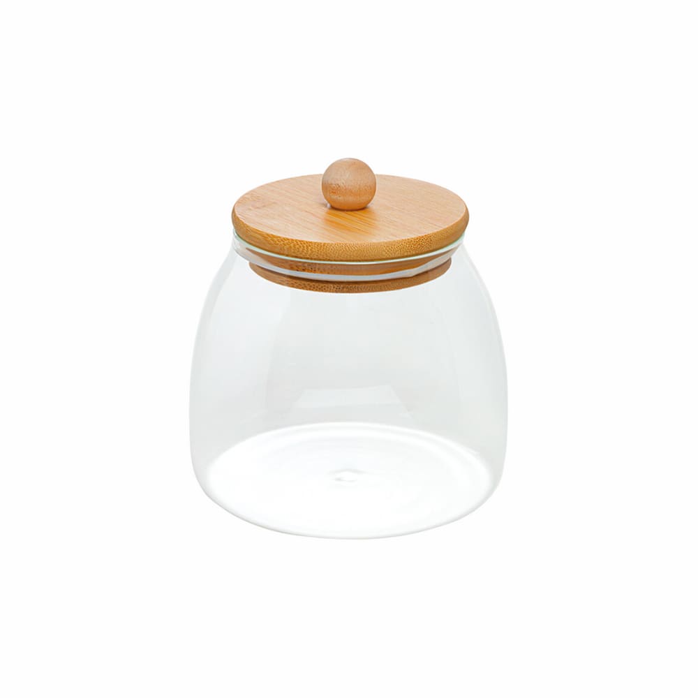 Porta Mantimentos Redondo Em Vidro Borossilicato Ecokitchen Mimo Style 500ml