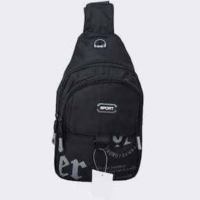 Bolsa Mochila Bag Transversal Pochete Alça Única Saída USB
