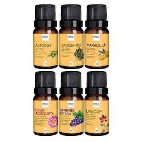 Kit 6 Óleos Vegetais Revitalização Total Profunda - Natural
