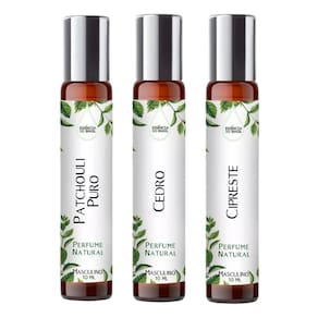 Kit 3 Perfumes Spray 10Ml - Notas Terrosas Para Ele