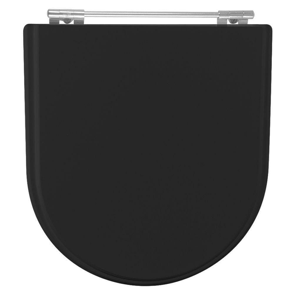 Tampa De Vaso Calypso Preto Para Bacia Incepa 6Lpf