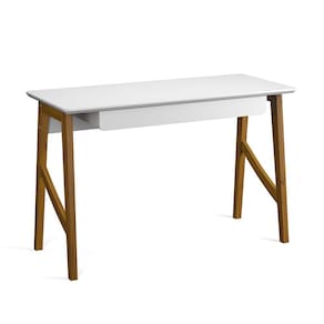 Escrivaninha com Gaveta Home Office Taurus Branco - Rede Móveis