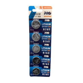 Cartela com 5 Pilhas / Bateria CR2032 Pro Eletronic PQBA-CR2032/05