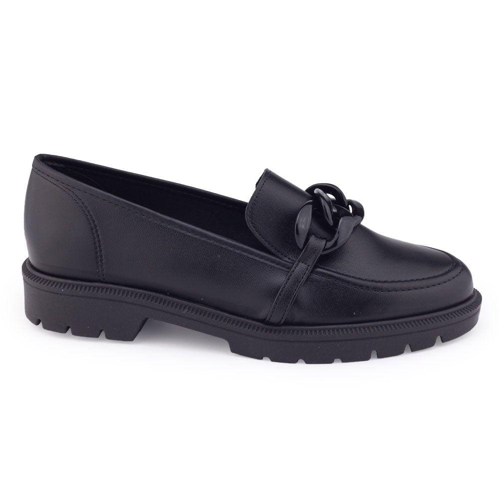 Sapato mocassim Beira Rio 4283.105 Oxford tratorado corrente