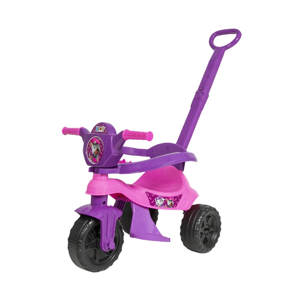 Triciclo Infantil Bandeirante Mototico - Com Empurrador Rosa