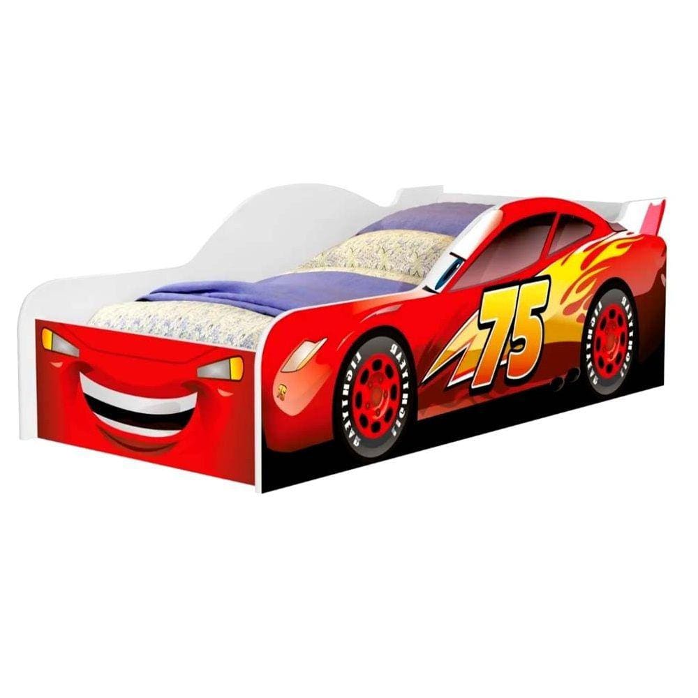 Cama Infantil / Cama Carro Juvenil Vermelho / Mini Cama Carro