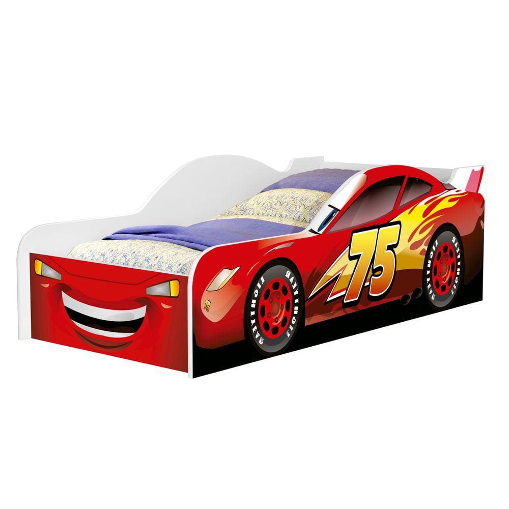 Mini Cama Carro Corrida Vermelho