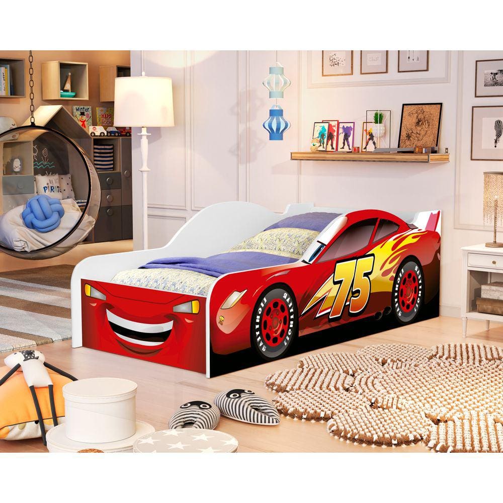 Mini Cama Infantil De Carro Com Proteção Lateral Para Crianças