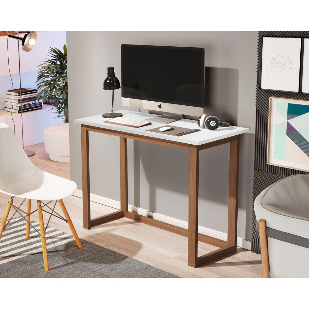 Mesa Escrivaninha P/ Notebook 90 cm Branco