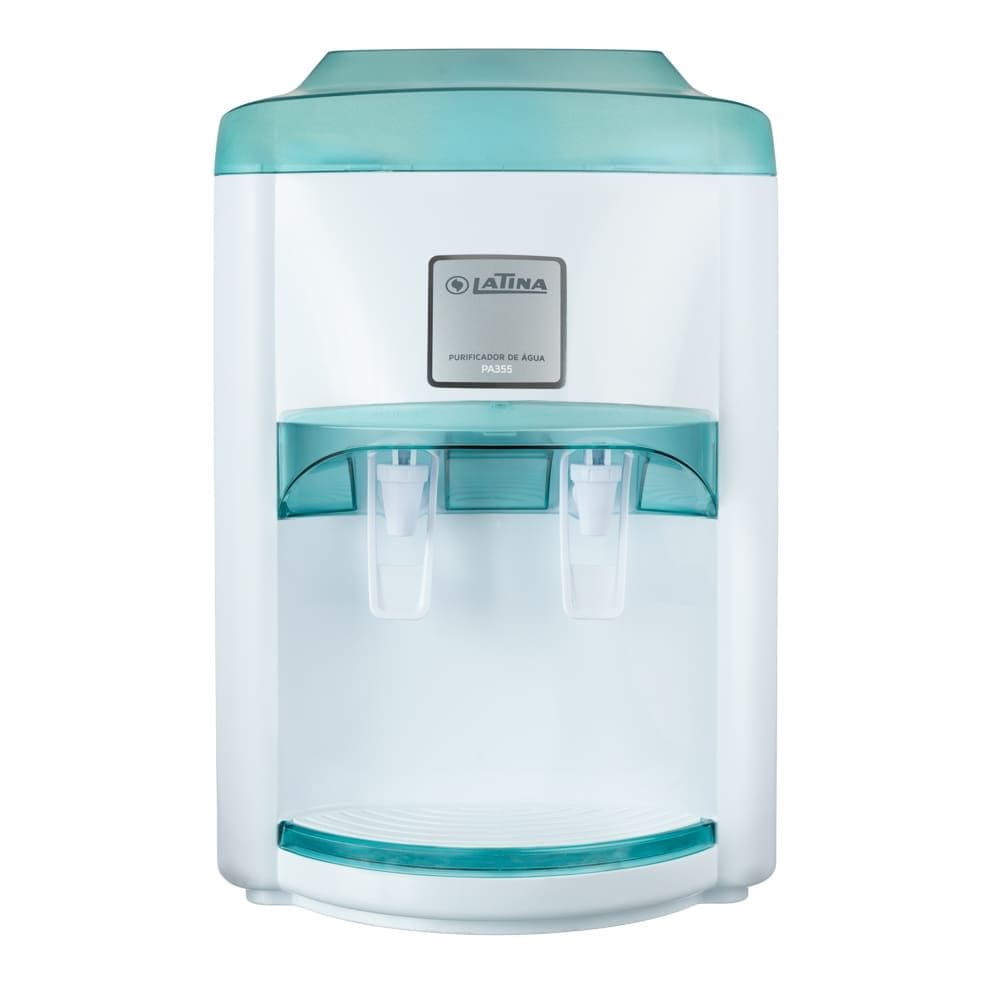 Purificador de Água Latina PA355 com Sistema de Refrigeração por Compressor Branco com Verde 127v