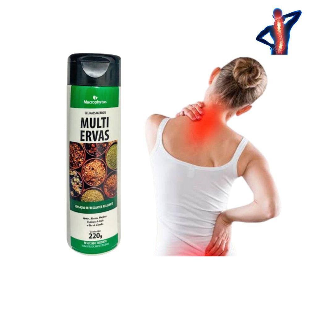 GEL MASSAGEADOR Multi Ervas - Dor Muscular, Inflamação 220G - MACROPHYTUS