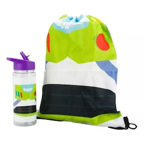 Garrafa Buzz Lightyear Toy Story 450ml Mochila Tipo Saco 30x43cm - Disney