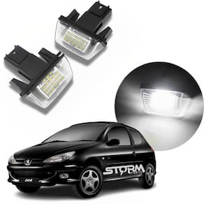 Par Kit 2 Luz De Placa Super Led Lanterna Para Peugeot 206