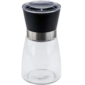 Moedor Temperos Vidro 13cm Especiarias Sal Saleiro Pimenteiro Tritura Pimenta Elegante Cozinha Sabor