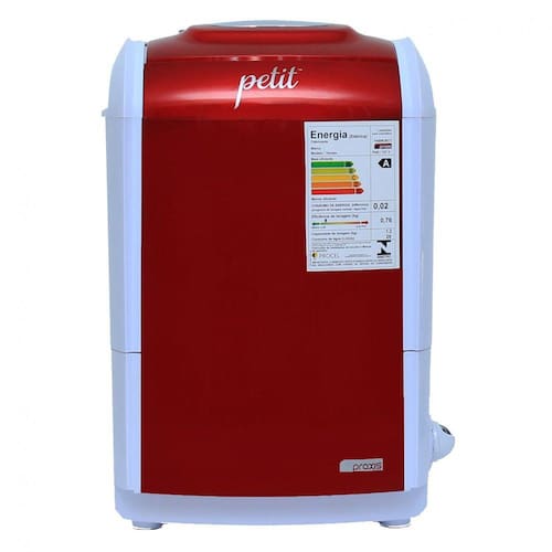 imagem-Máquina de Lavar Semi-automática 1.2Kg 110V Praxis Petit Grifit Vermelho