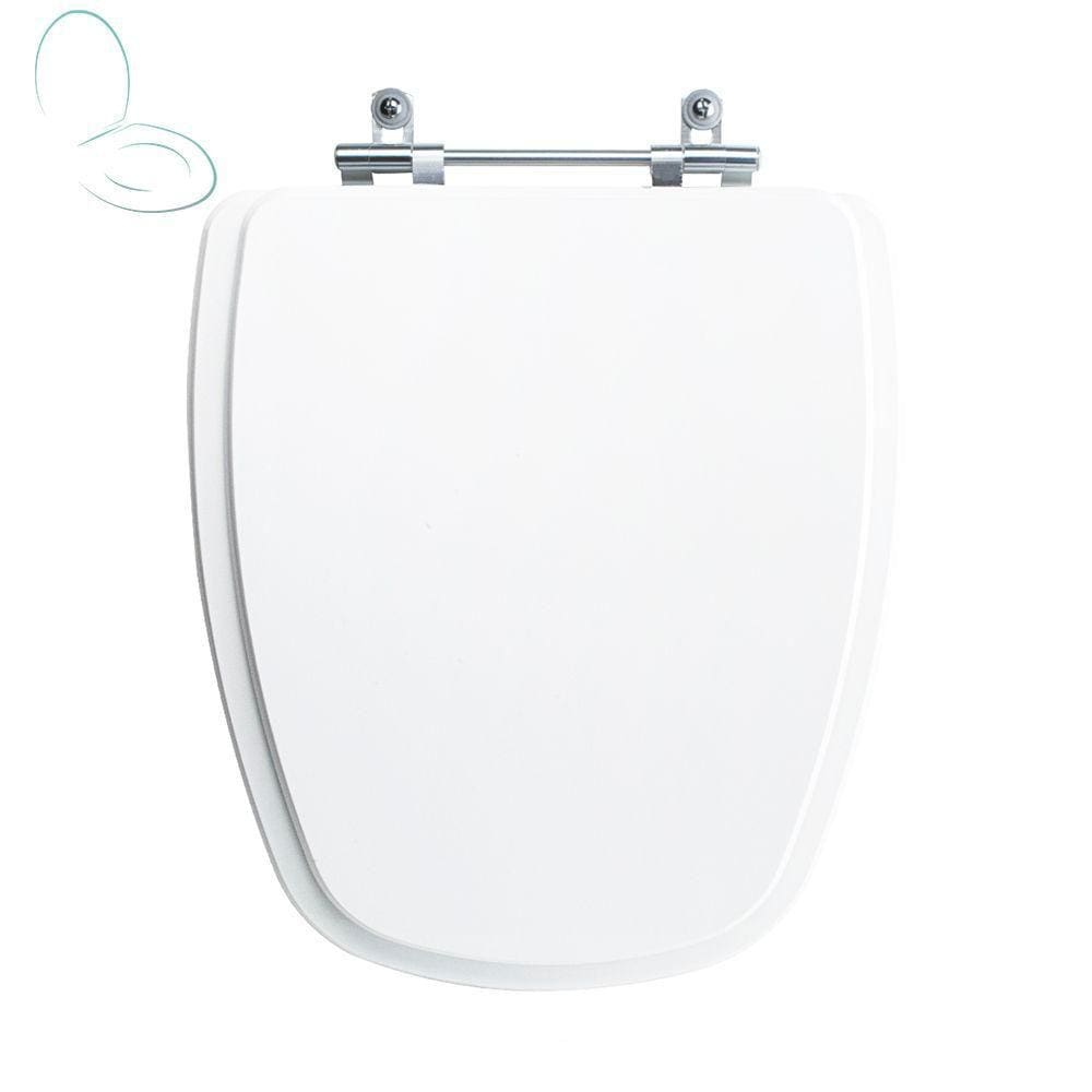 Assento Sanitário Tampa de Vaso Branco Resina Poliester Monte Carlo para bacia Deca